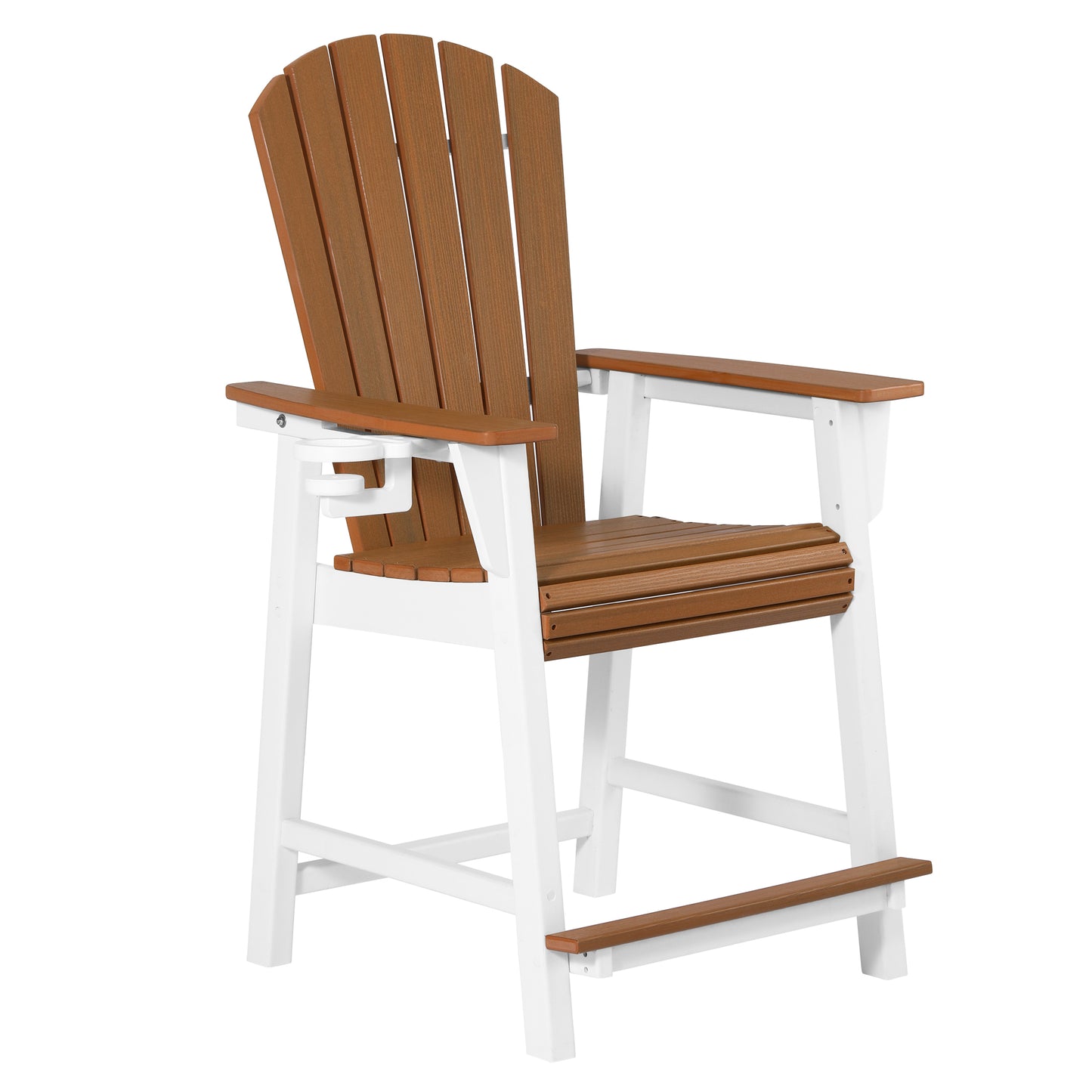 Heritage Ridge Adirondack Counter Height Chair With Cup Holder