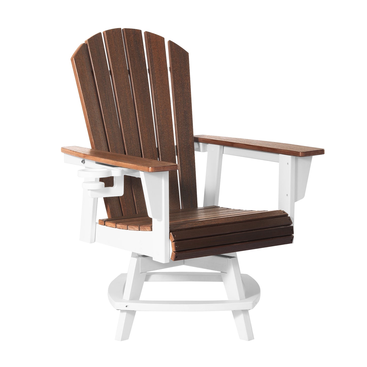 Heritage Ridge Adirondack Swivel Dining Chair With Cup Holder