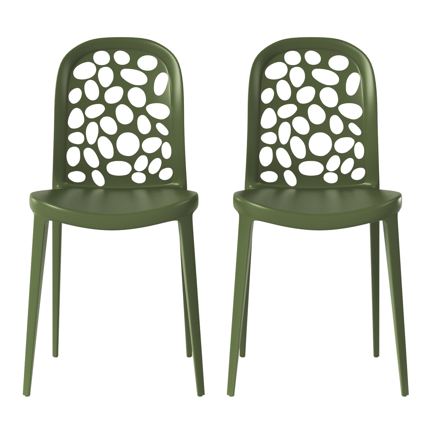Polyform Stacking Dining Side Chair (Set of 2)