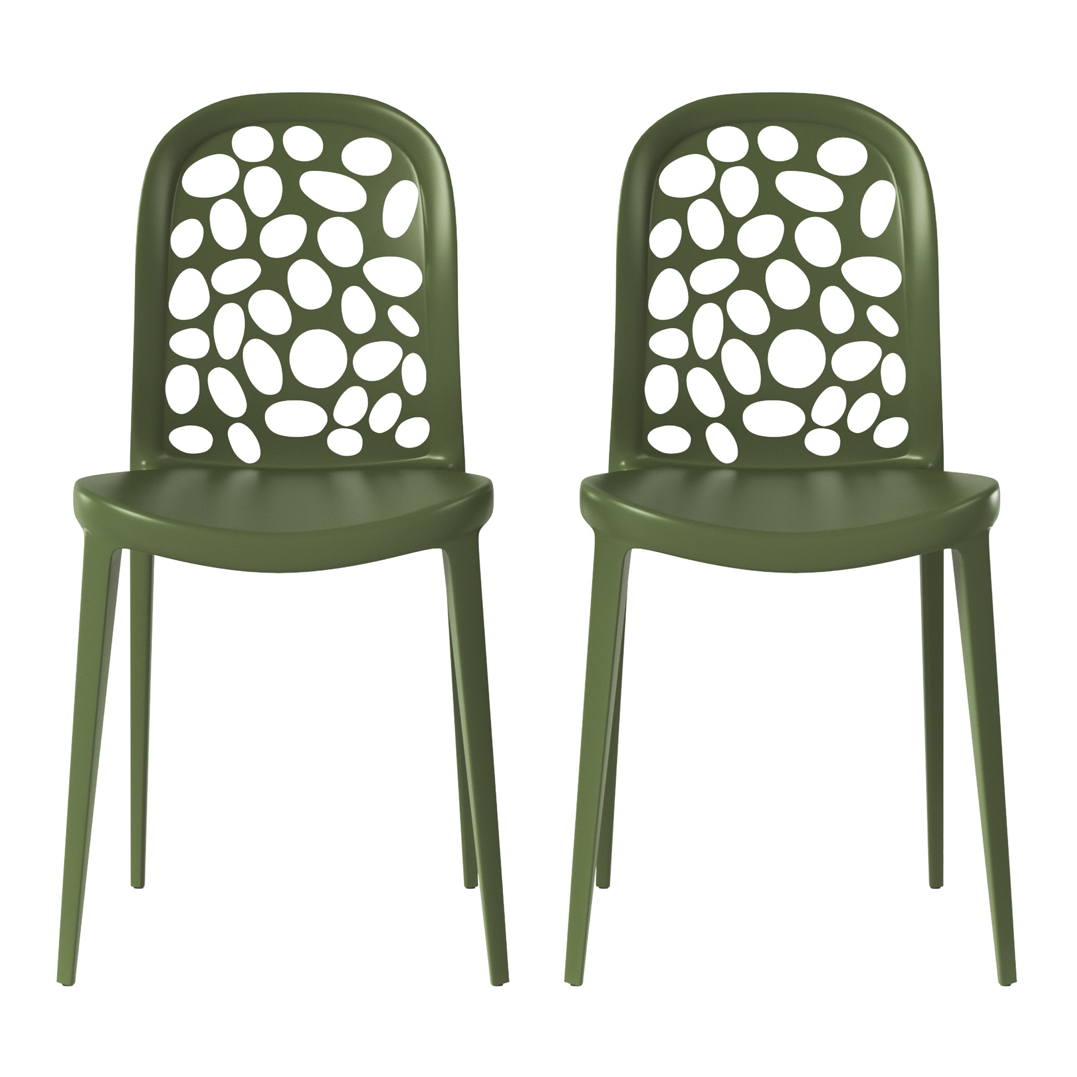 Polyform Stacking Dining Side Chair (Set of 2)