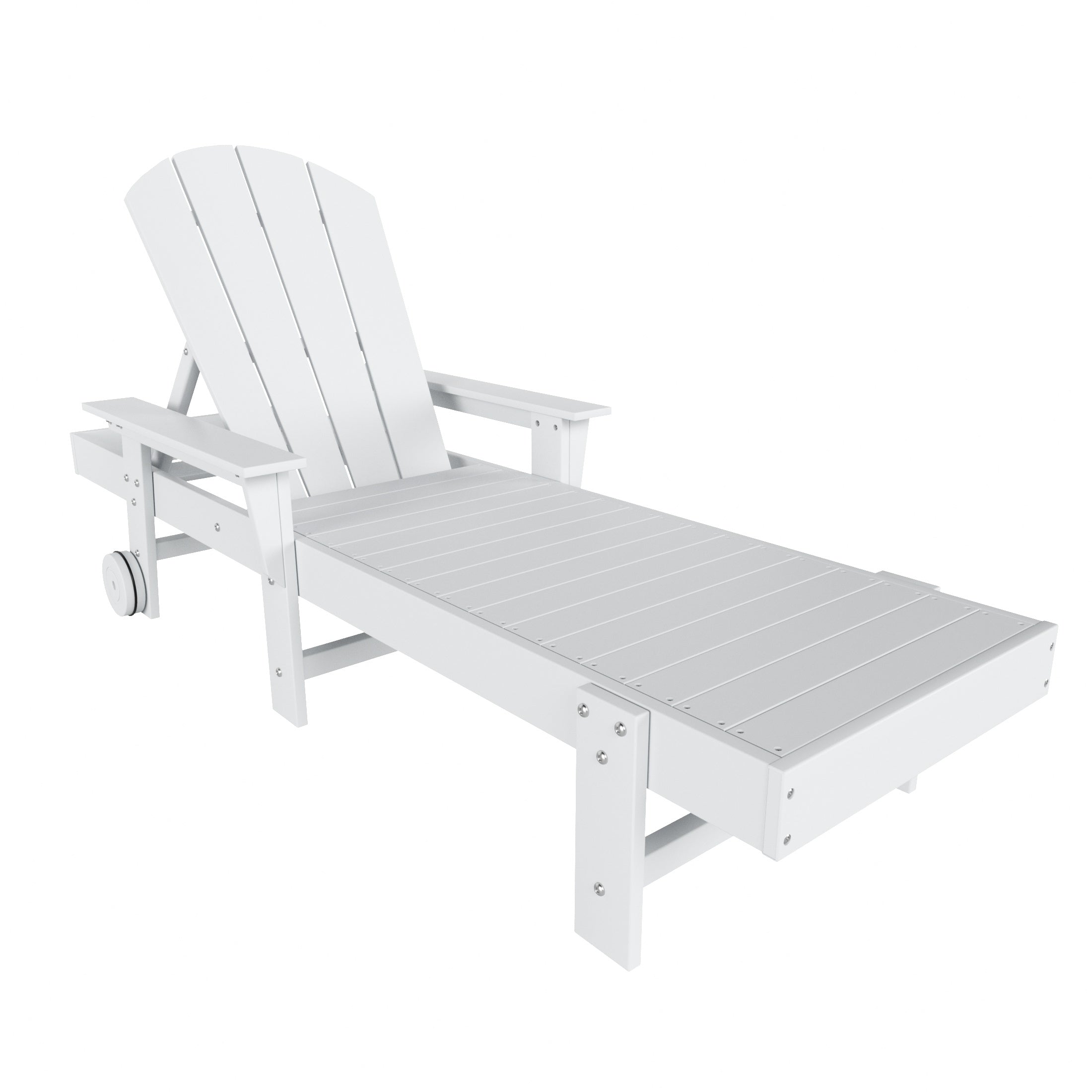 Chatham All-Weather Outdoor Adirondack Reclining Sun Lounger With Arms Rests & Wheels