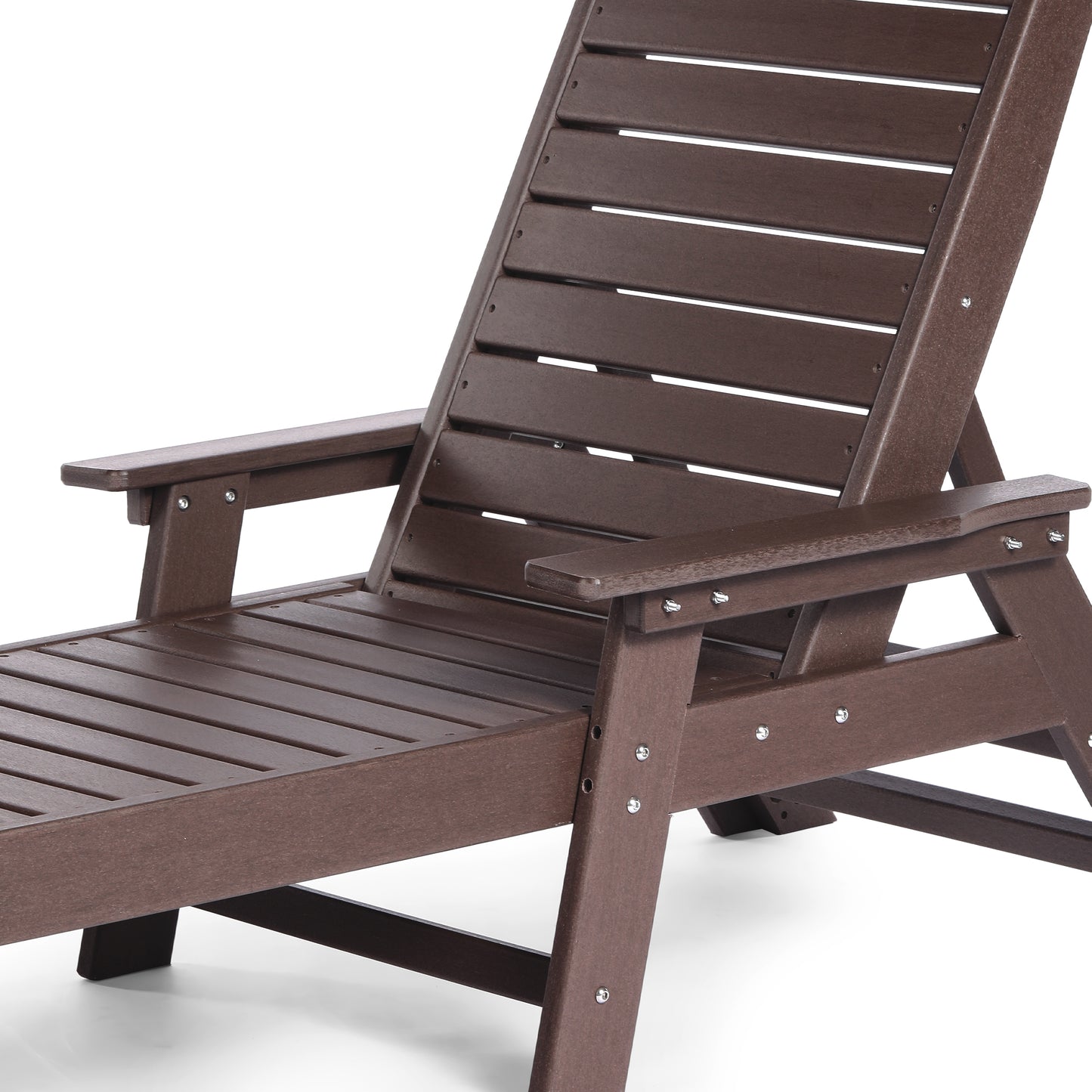 Santa Monica All-Weather Outdoor Reclining Sun Lounger with Arm Rests