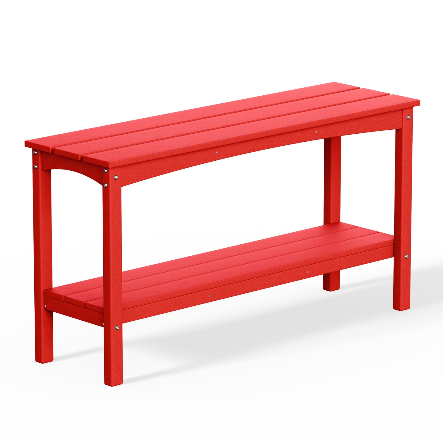 Tuscany All-Weather Outdoor Two Shelf Patio Bar Console Table (55" Wide)