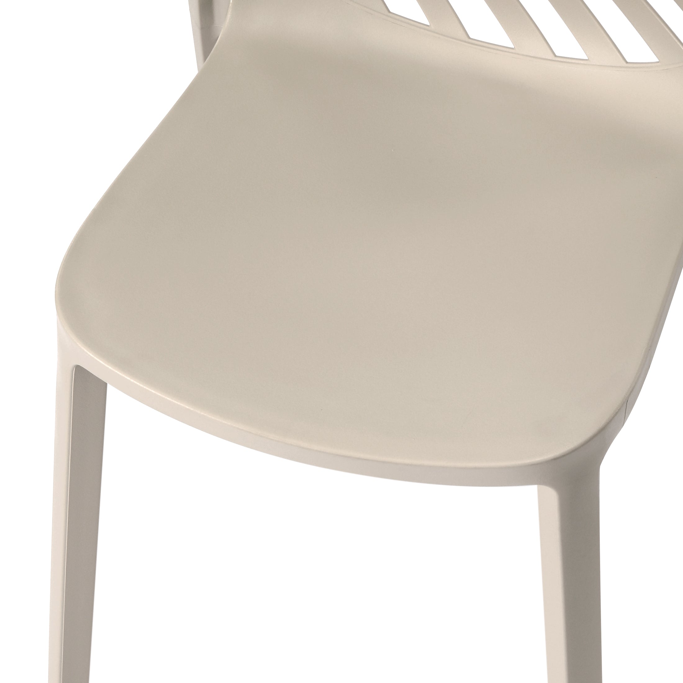 Patio Stacking Dining Side Chair (Set of 2)