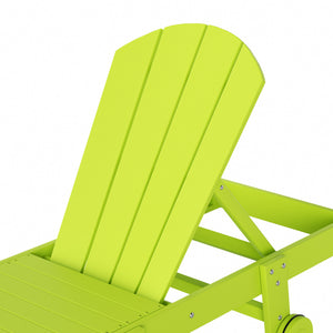 Chatham All-Weather Outdoor Adirondack Reclining Sun Lounger With Wheels