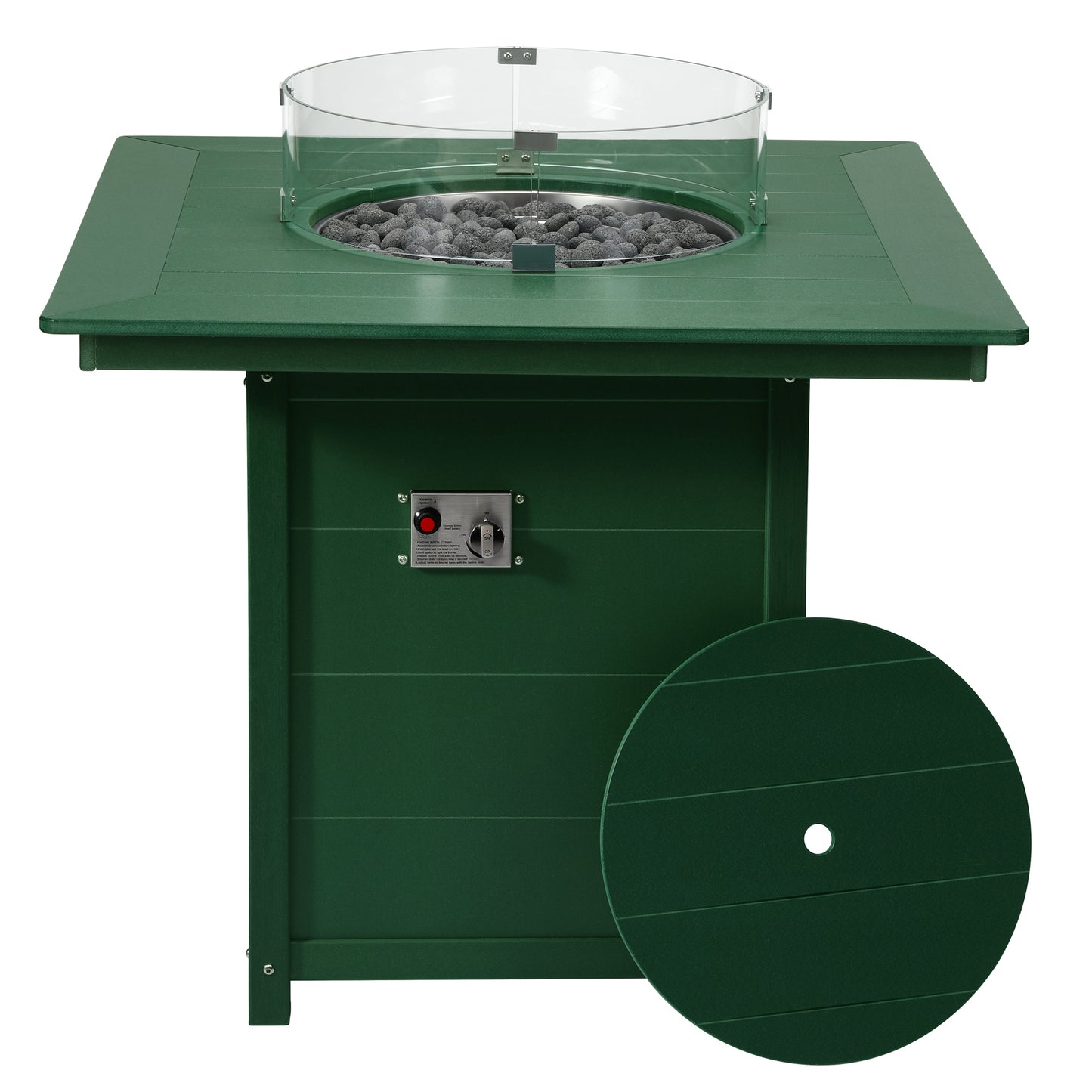 Sedona Square 42" Counter Fire Pit Table