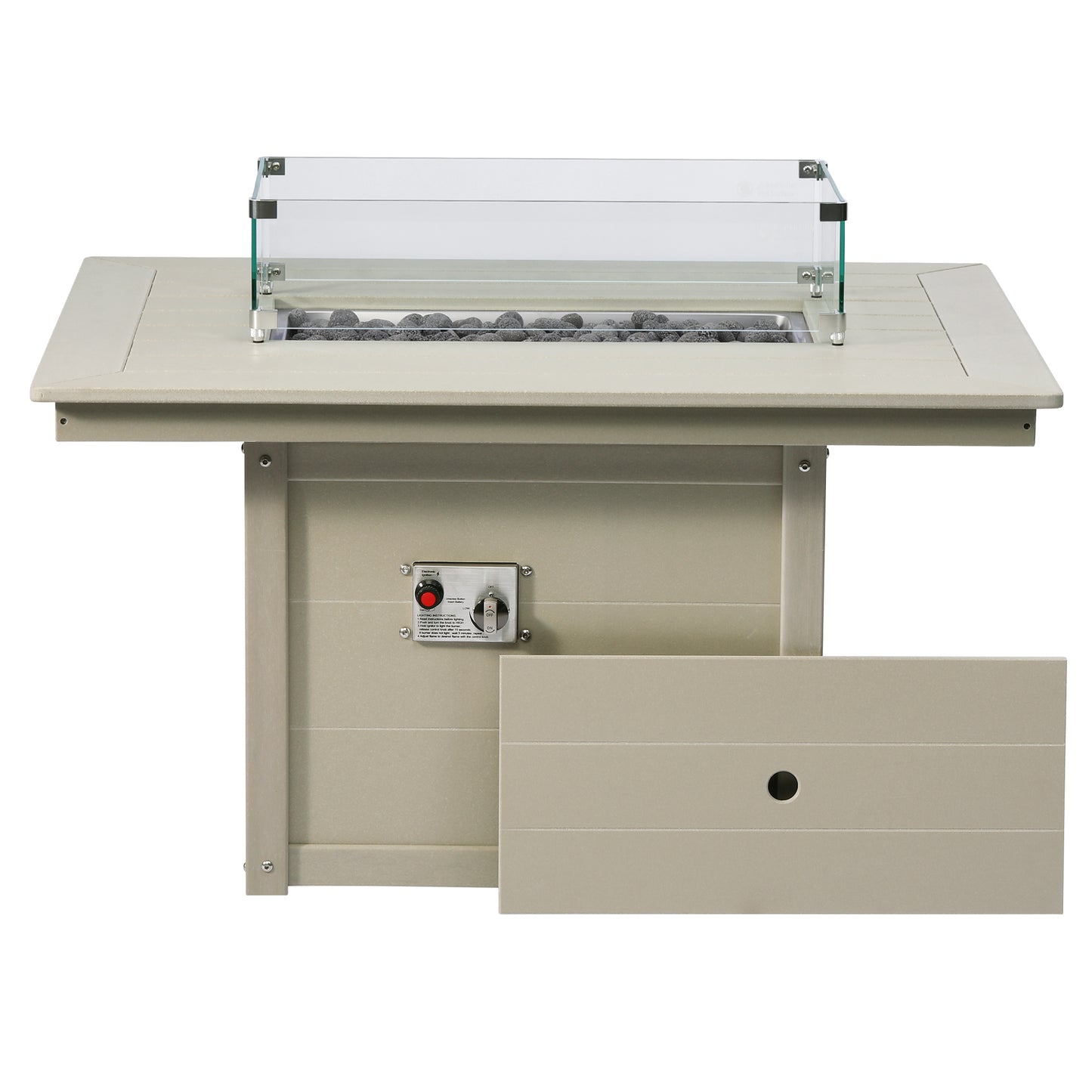 Sedona Rectangular 34" X 46" Fire Pit Table