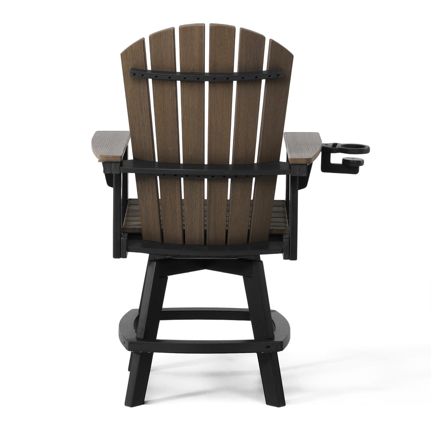 Heritage Ridge Adirondack Swivel Counter Chair With Cup Holder