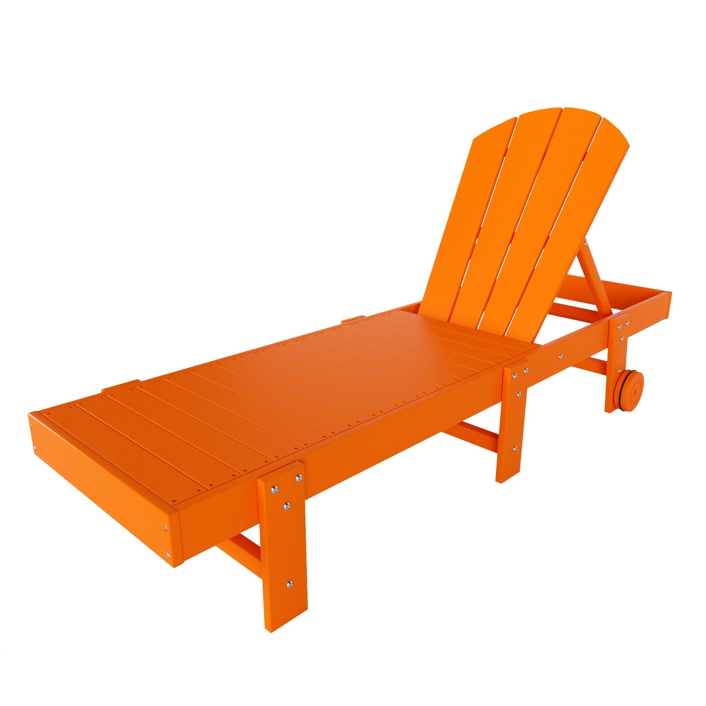 Chatham All-Weather Outdoor Adirondack Reclining Sun Lounger With Wheels