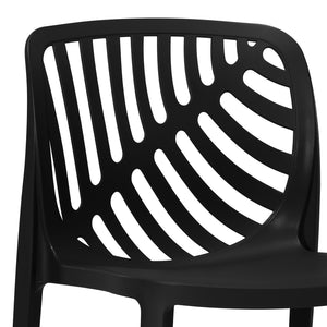 Patio Stacking Dining Side Chair (Set of 2)