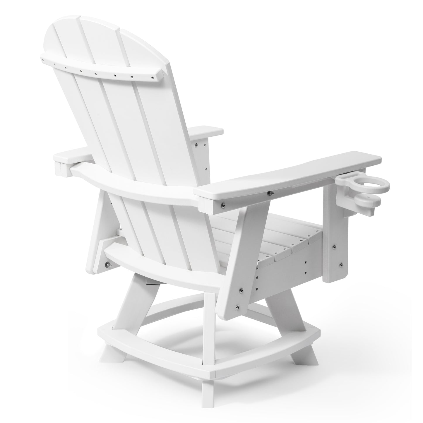 Adirondack Swivel Dining Chair with Cup Holder With Cup Holder
