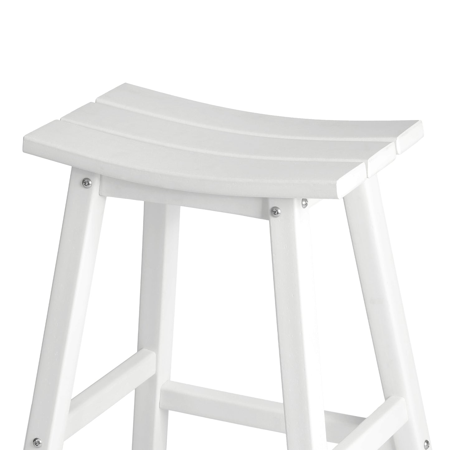 Stockholm All-Weather Outdoor Saddle Counter Stool (24" Height)