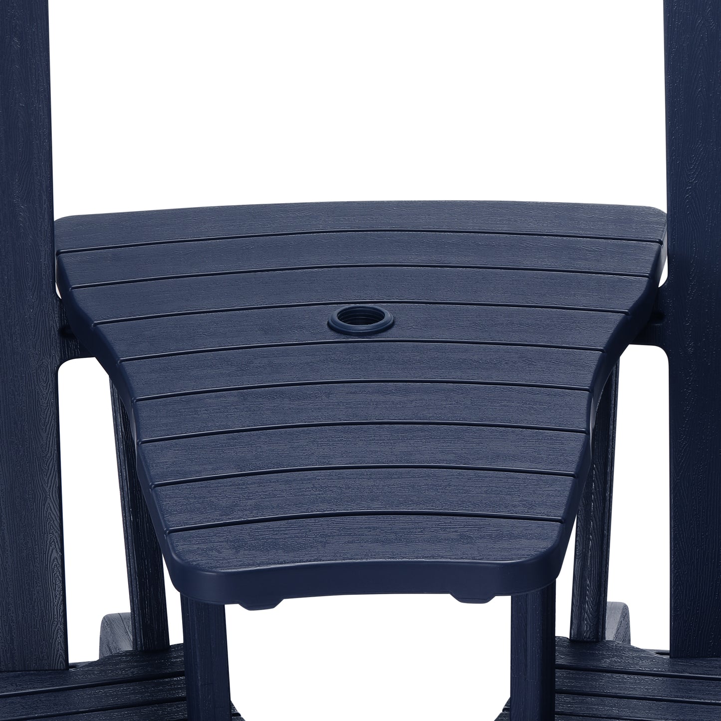 Set of Snap'n Lock Adirondack Chairs with Connecting Wedge Table (No Tools or Hardware)