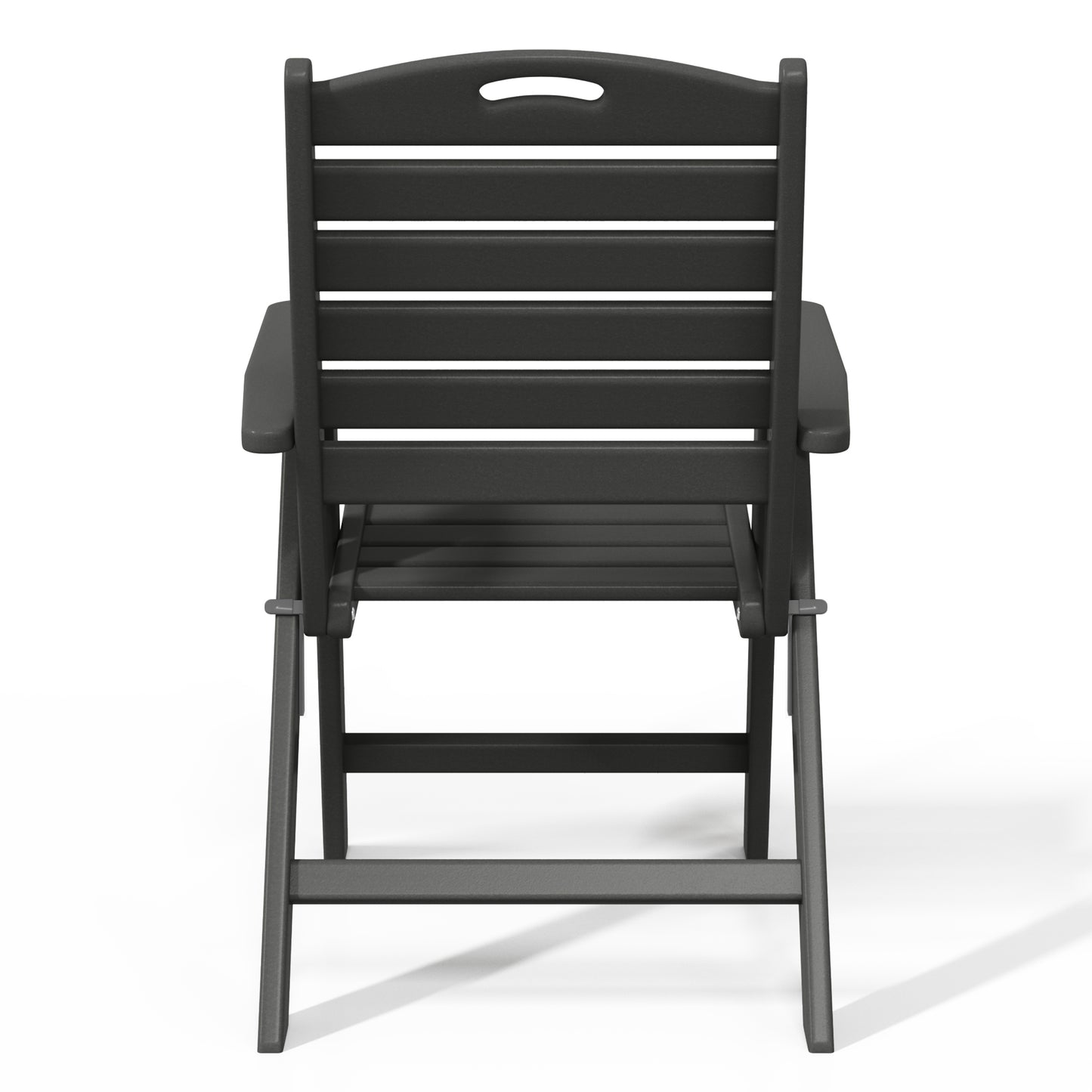 Aarhus All-Weather Outdoor Patio Folding Tall Back Dining Chair (38" High)