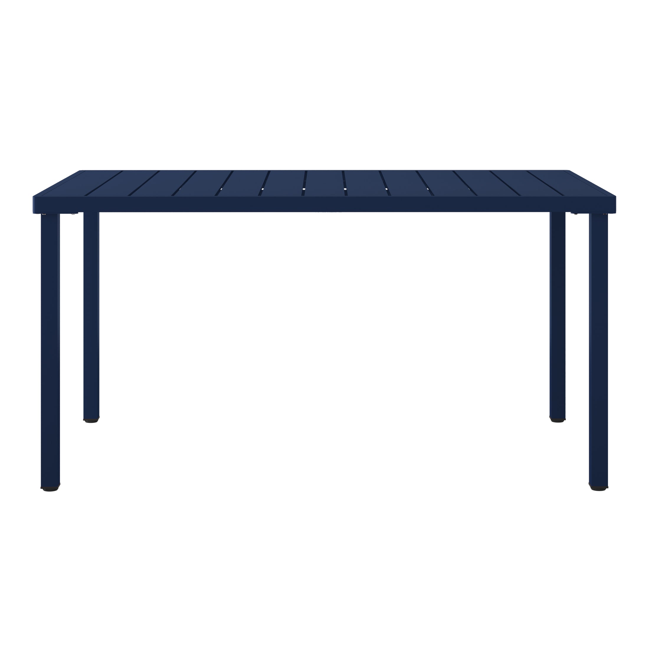 Polyform 59" x 35.4" Steel Rectangular Dining Table