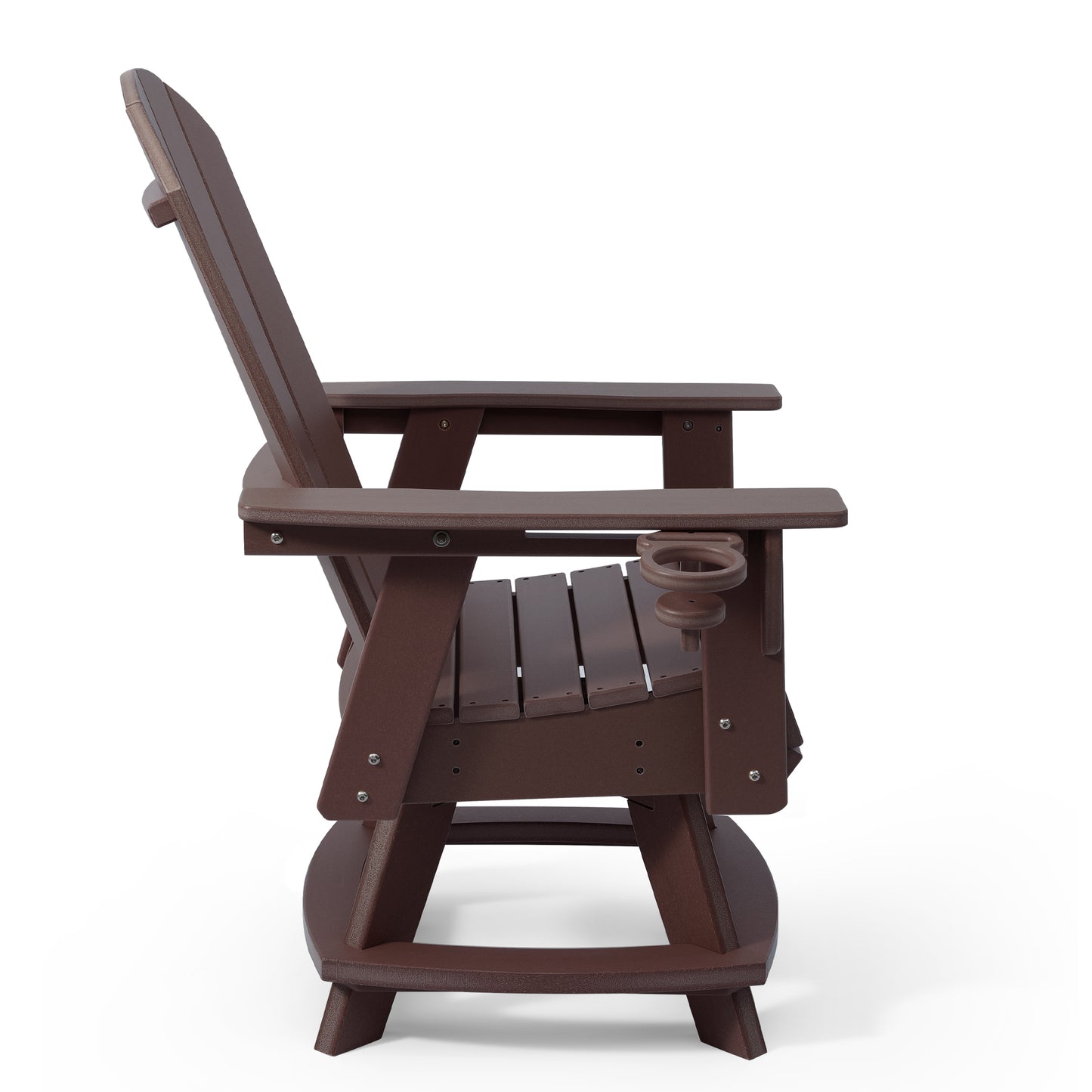 Adirondack Swivel Dining Chair with Cup Holder With Cup Holder