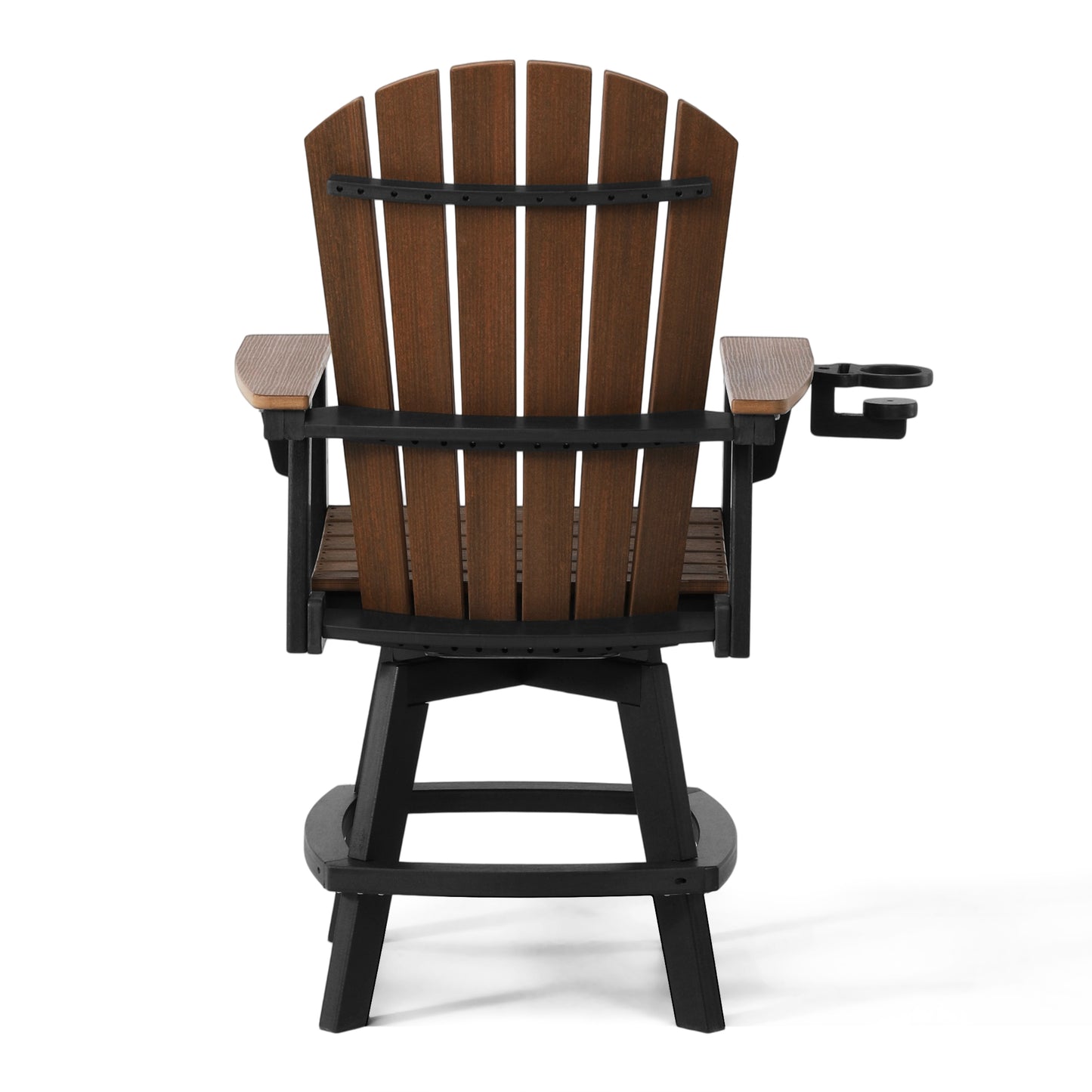Heritage Ridge Adirondack Swivel Counter Chair With Cup Holder