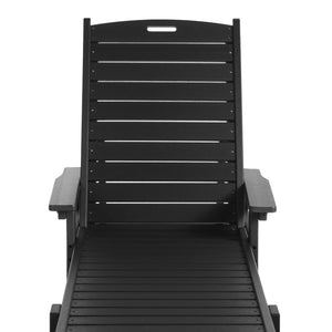 Santa Monica All-Weather Outdoor Reclining Sun Lounger with Arm Rests