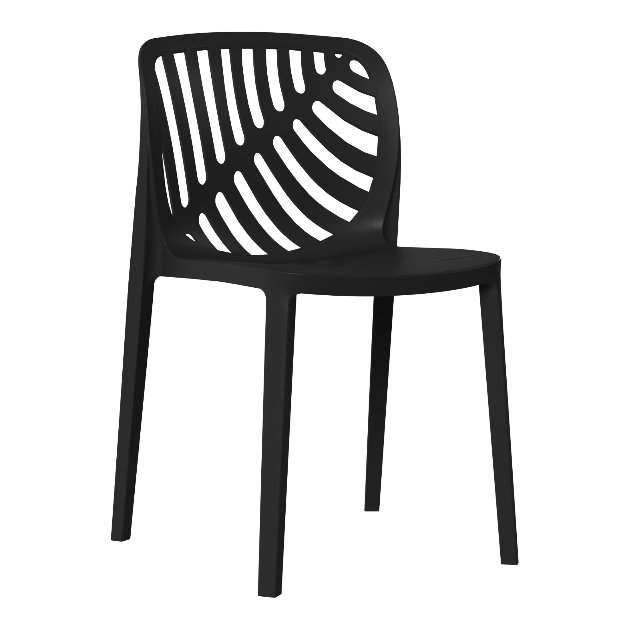 Patio Stacking Dining Side Chair (Set of 2)