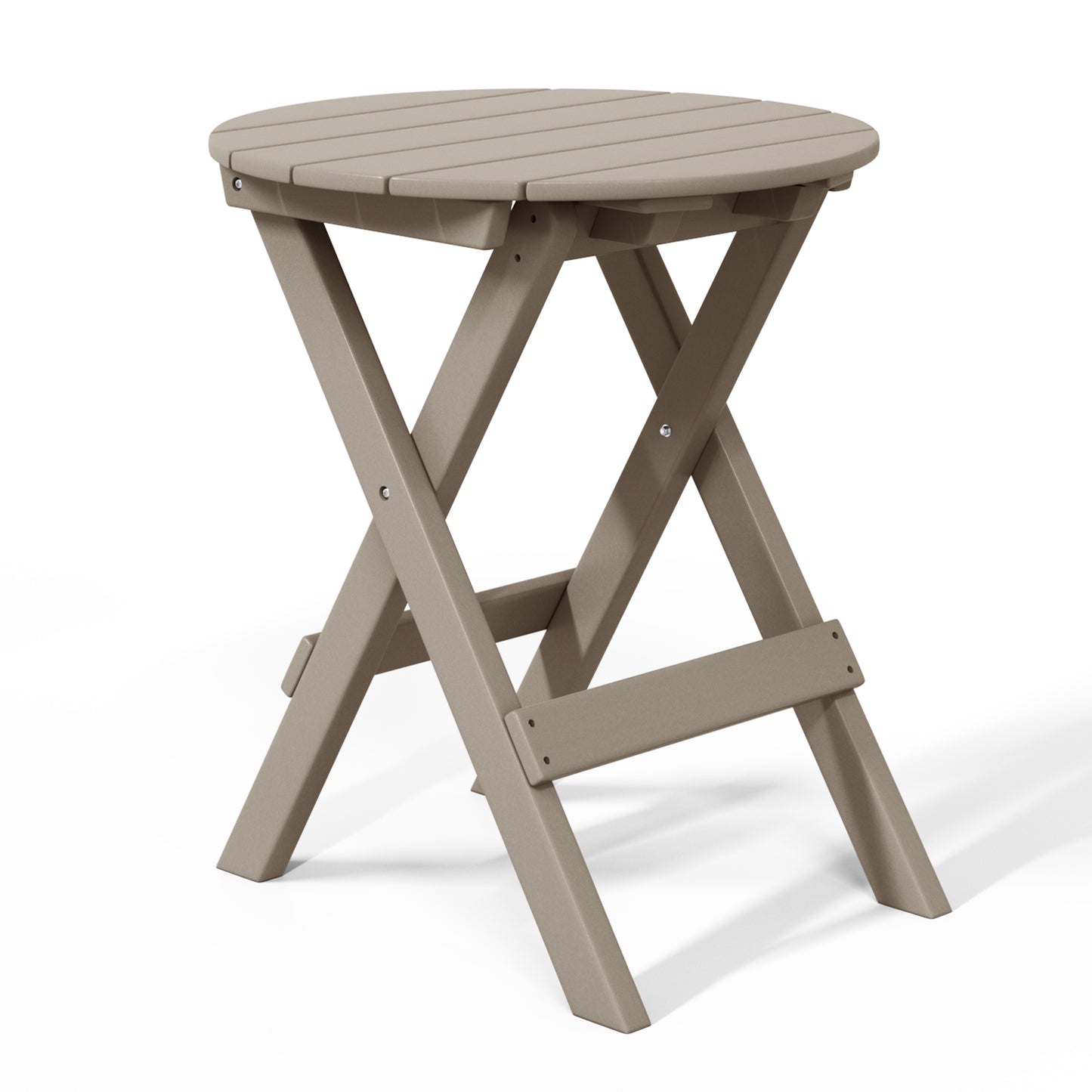 Tuscany All-Weather Outdoor Patio Round Folding Dining Table (24" Top)