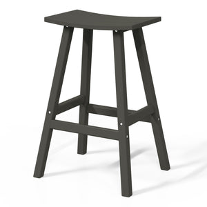 Stockholm All-Weather Outdoor Saddle Bar Stool (29" Height)