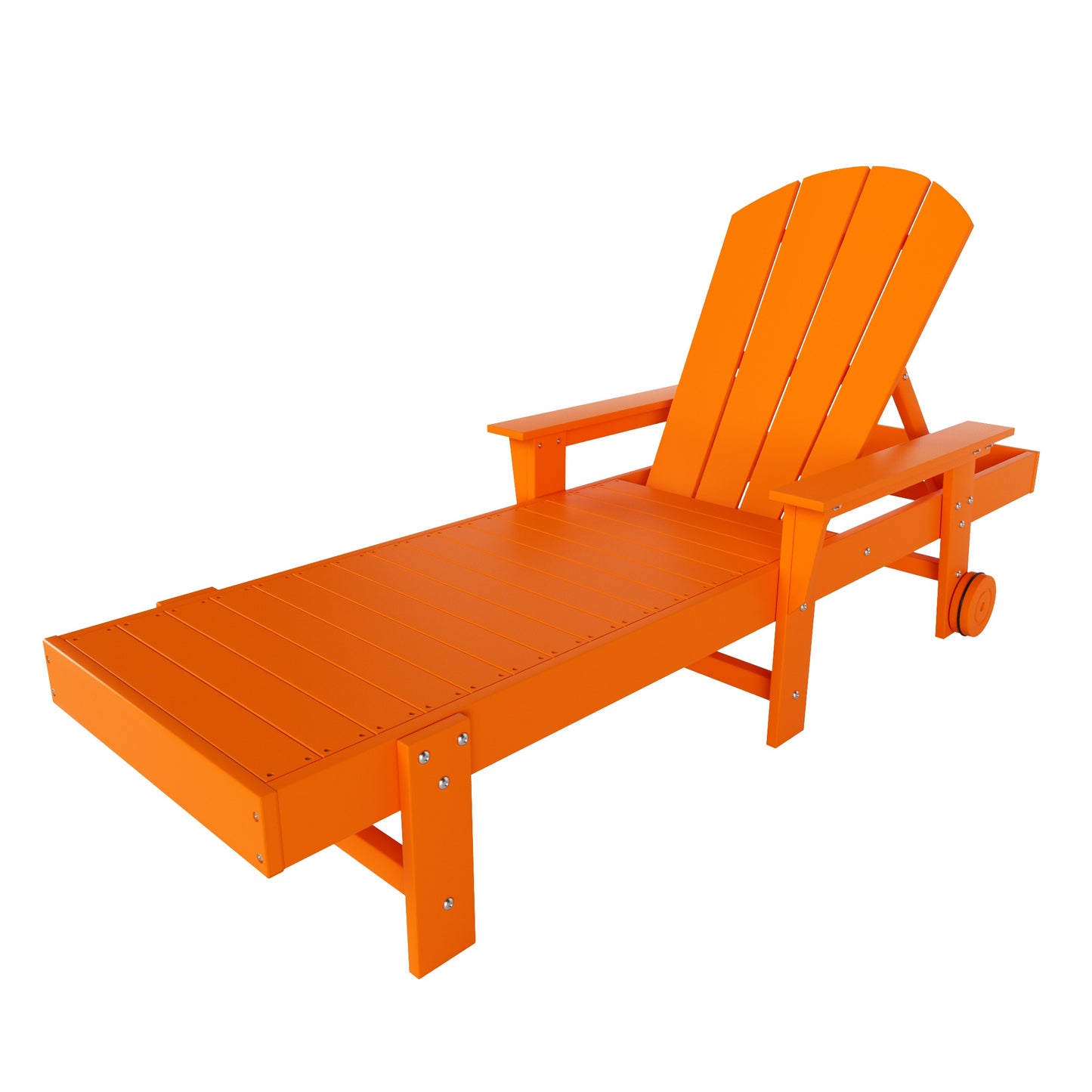 Chatham All-Weather Outdoor Adirondack Reclining Sun Lounger With Arms Rests & Wheels