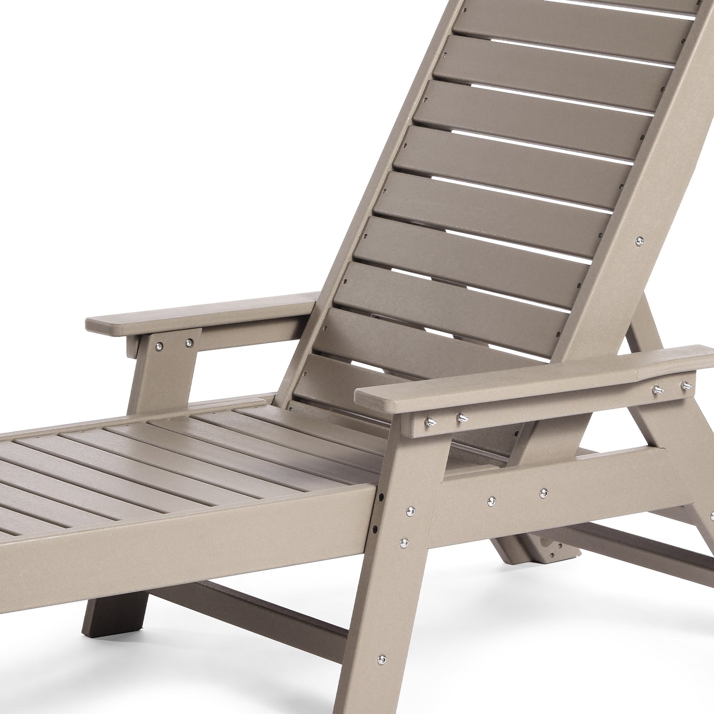 Santa Monica All-Weather Outdoor Reclining Sun Lounger with Arm Rests