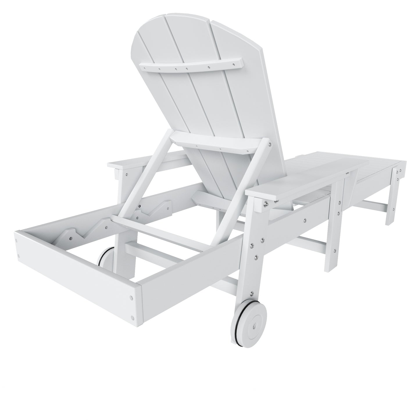 Chatham All-Weather Outdoor Adirondack Reclining Sun Lounger With Arms Rests & Wheels