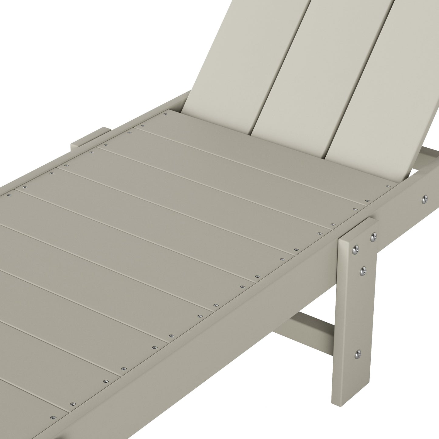 Malibu Modern All-Weather Outdoor Reclining Sun Lounger With Wheels