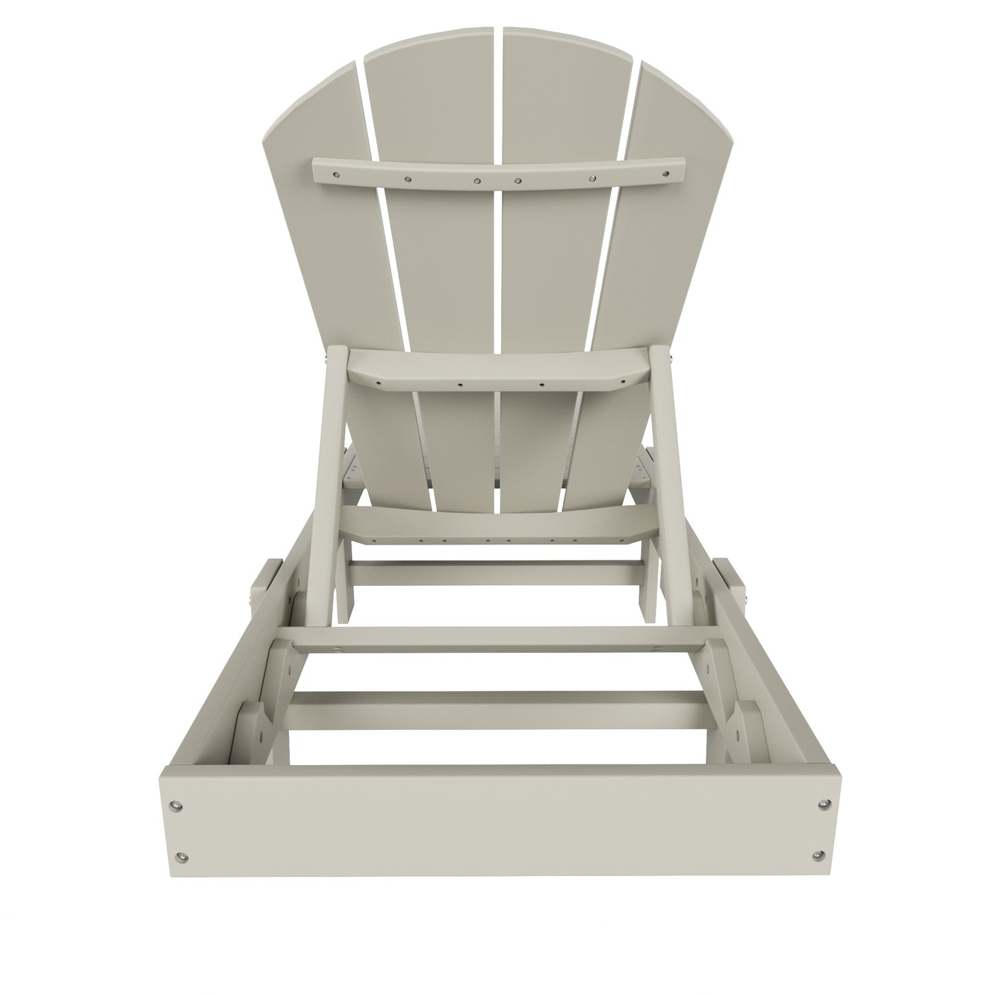 Chatham All-Weather Outdoor Adirondack Reclining Sun Lounger With Wheels