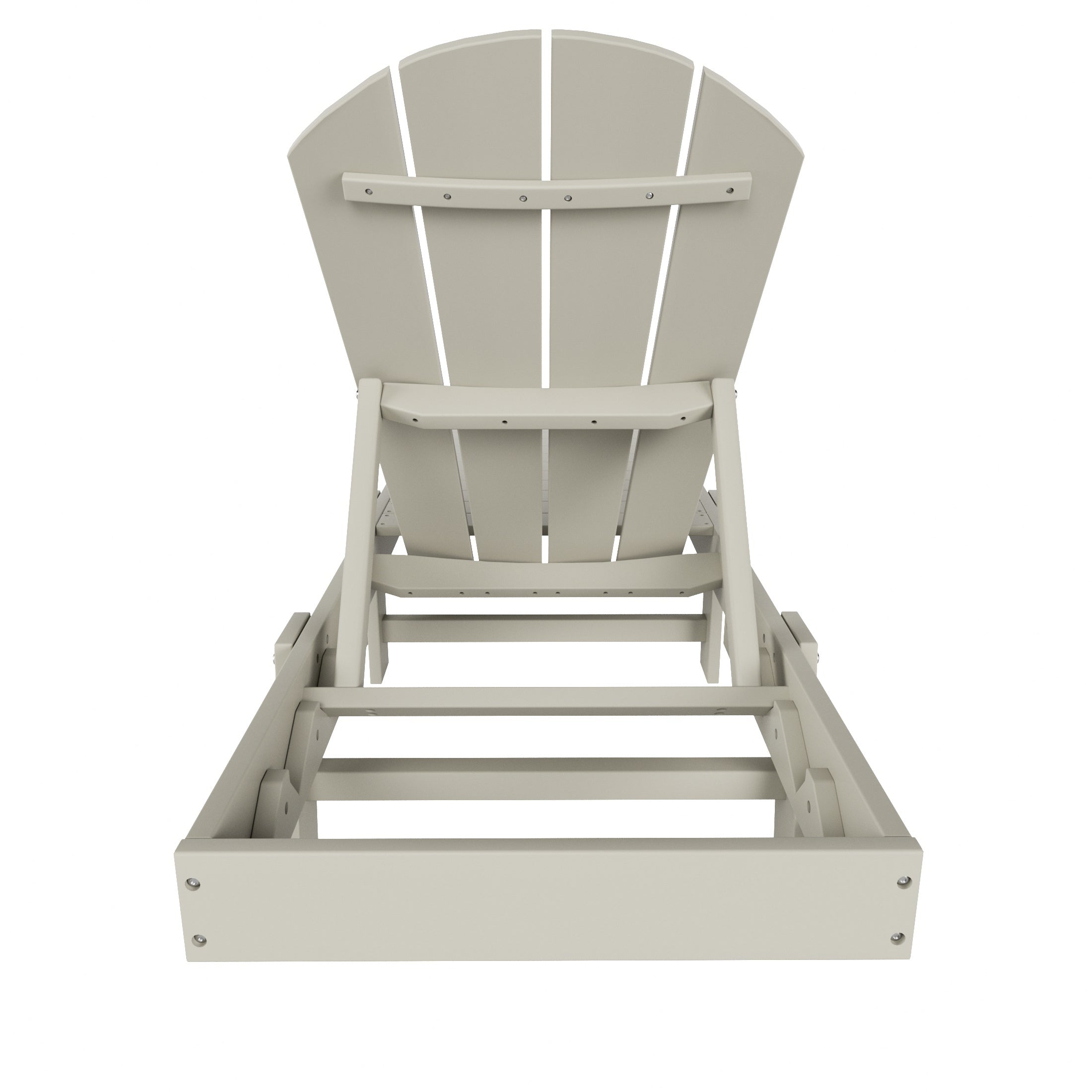Chatham All-Weather Outdoor Adirondack Reclining Sun Lounger With Wheels