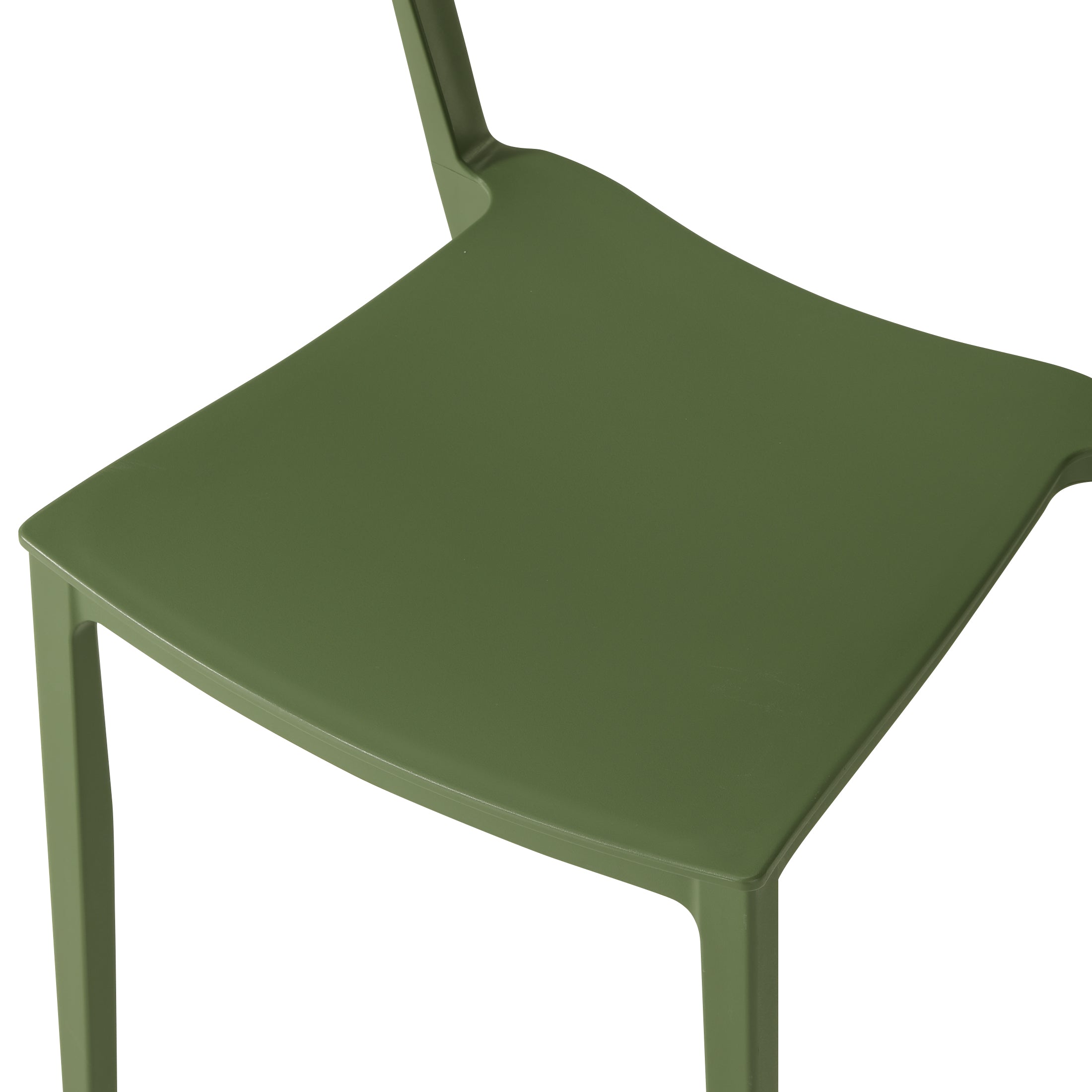 Patio Stacking Dining Side Chair (Set of 2)