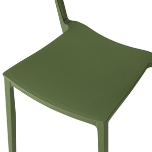 Patio Stacking Dining Side Chair (Set of 2)