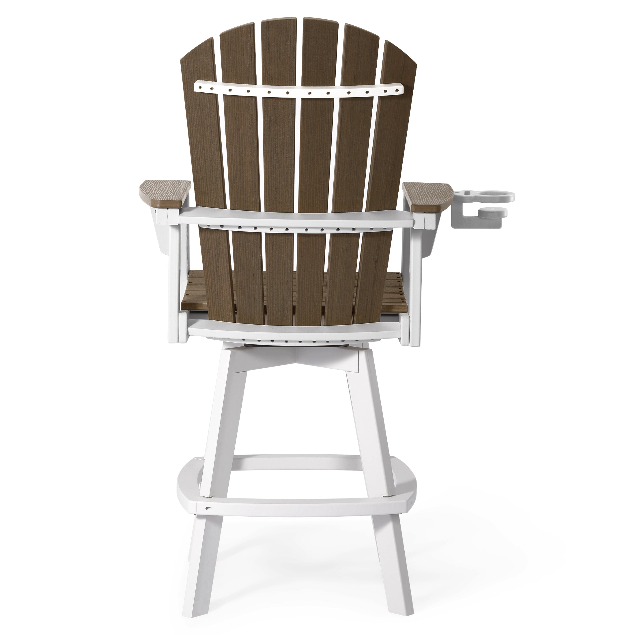 Heritage Ridge Adirondack Swivel Bar Chair With Cup Holder
