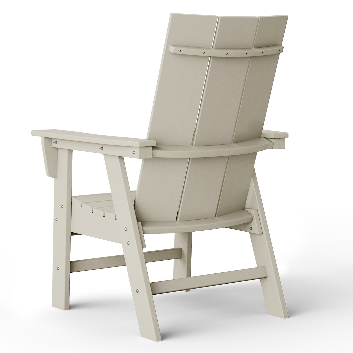 Malibu Modern All-Weather Outdoor Contoured Adirondack Dining Chair