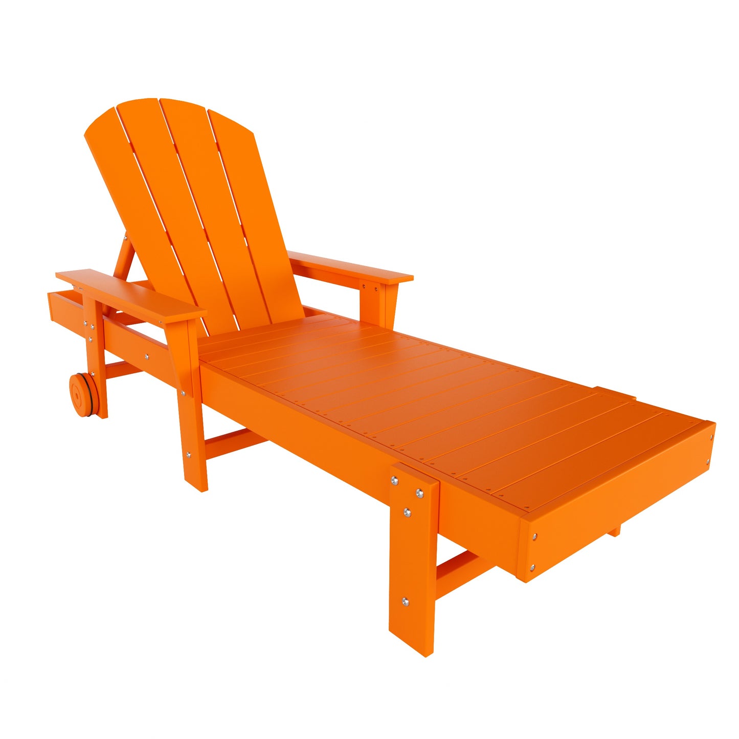 Chatham All-Weather Outdoor Adirondack Reclining Sun Lounger With Arms Rests & Wheels