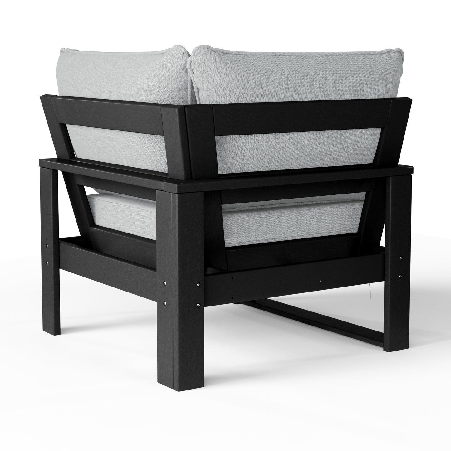 Signature All-Weather Outdoor Modular Patio Deep Seating Corner Chair (Corner Sectional Seat)