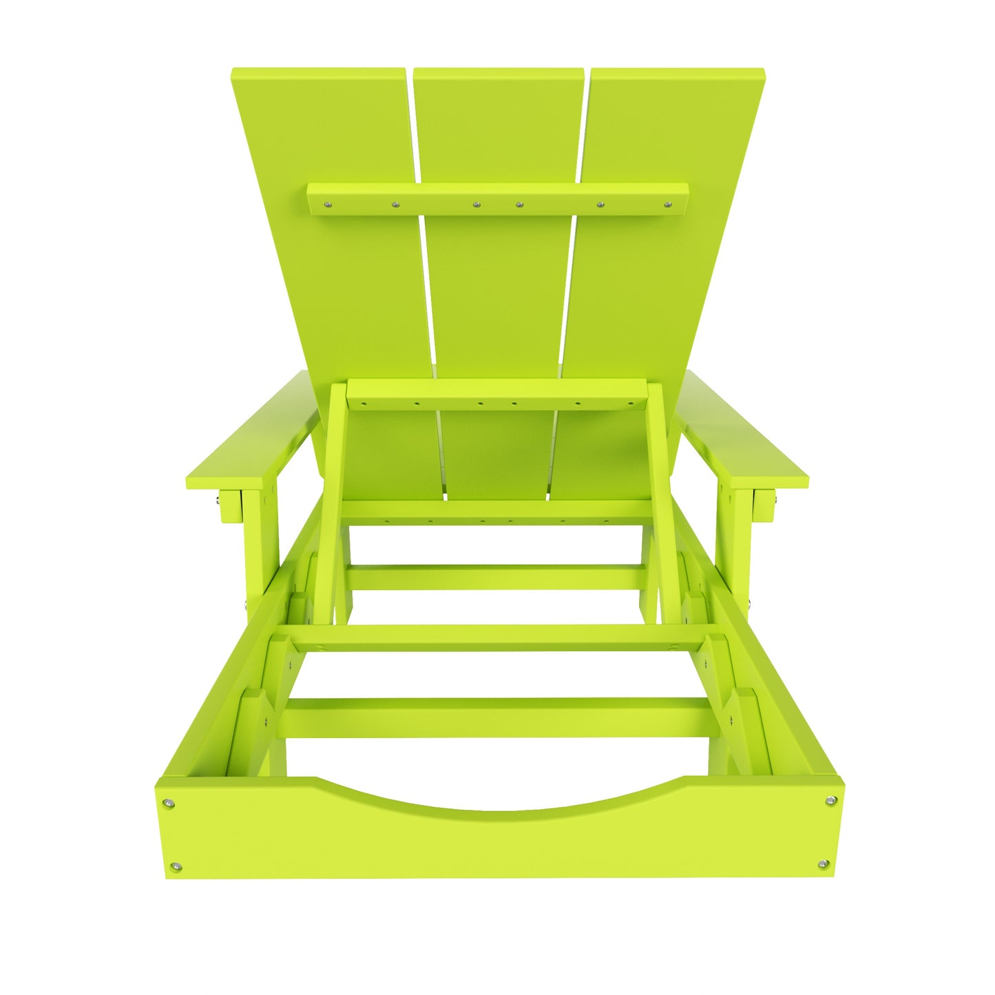 Malibu Modern All-Weather Outdoor Reclining Sun Lounger With Arm Rests & Wheels