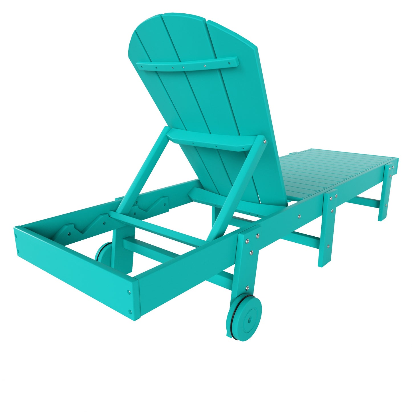 Chatham All-Weather Outdoor Adirondack Reclining Sun Lounger With Wheels