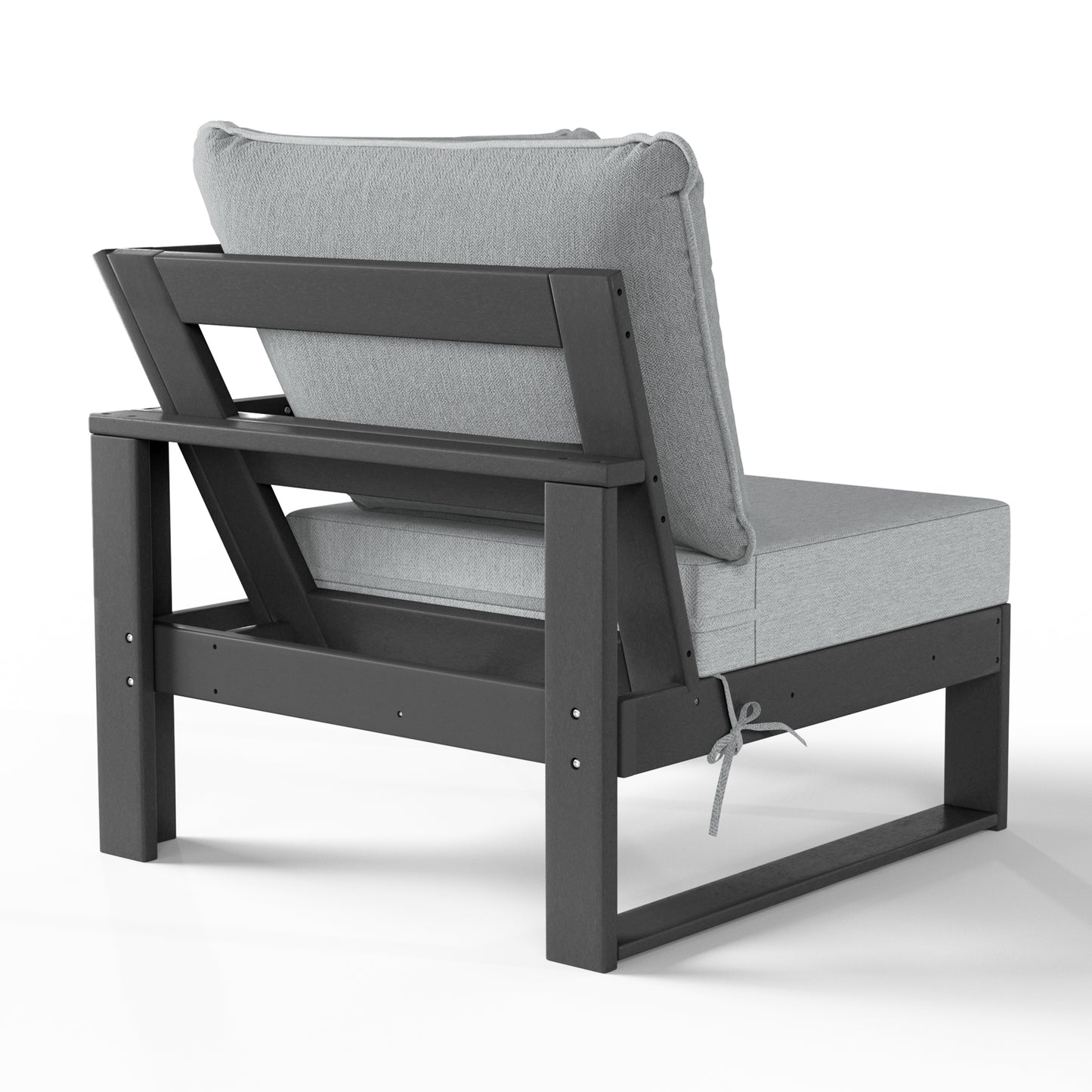 Signature All-Weather Outdoor Modular Patio Deep Seating Corner Chair (Corner Sectional Seat)