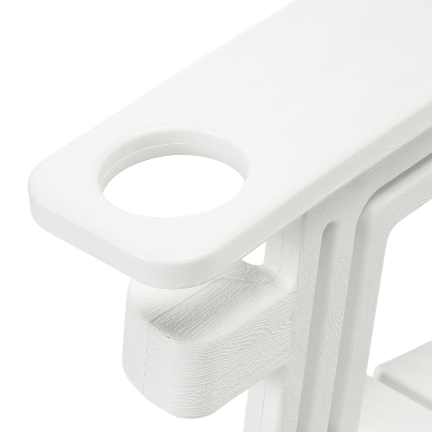 Set of Snap'n Lock Adirondack Chairs with Connecting Wedge Table (No Tools or Hardware)