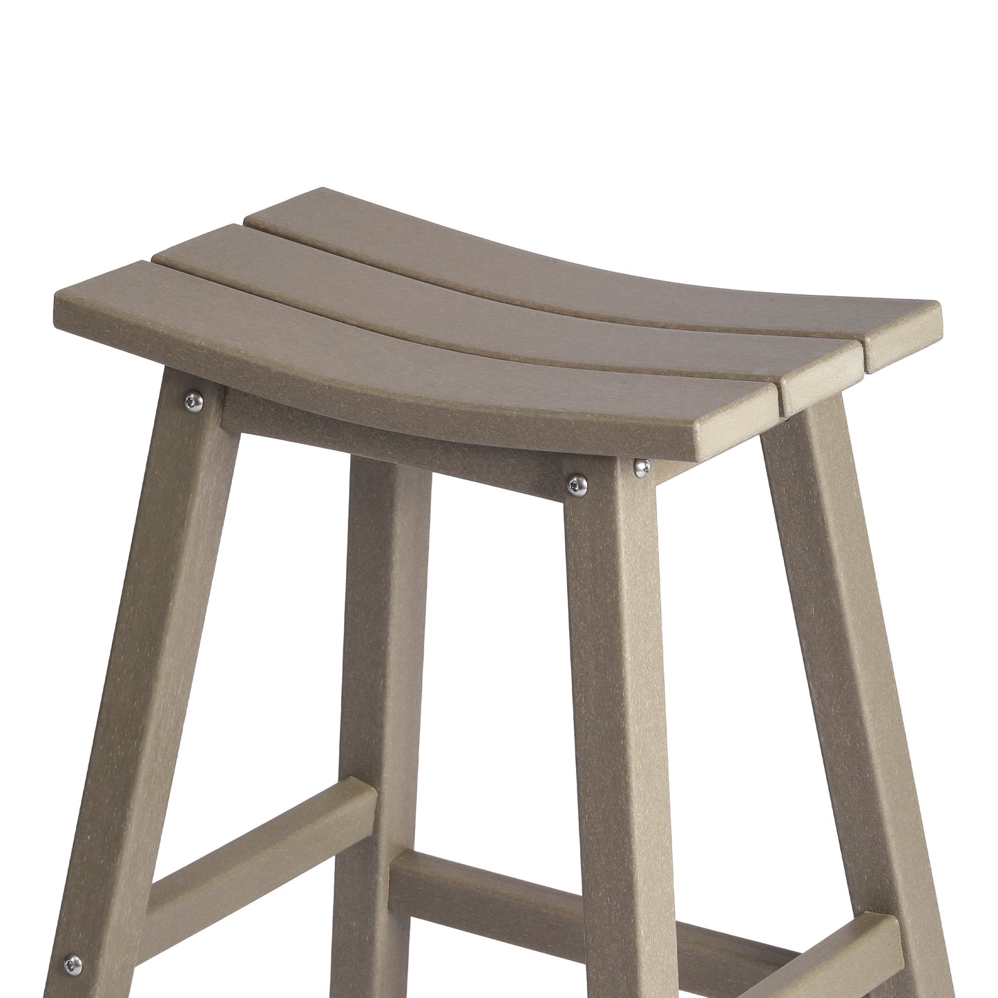 Stockholm All-Weather Outdoor Saddle Counter Stool (24" Height)