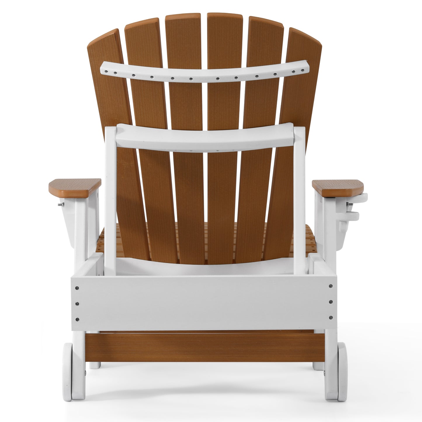 Heritage Ridge Adirondack Chaise Lounge with Arms and Wheels With Cup Holder