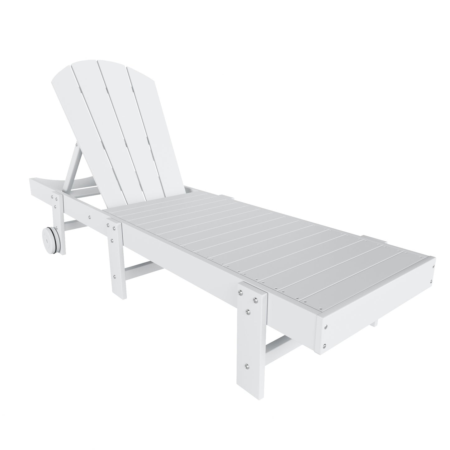 Chatham All-Weather Outdoor Adirondack Reclining Sun Lounger With Wheels