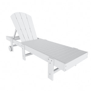 Chatham All-Weather Outdoor Adirondack Reclining Sun Lounger With Wheels