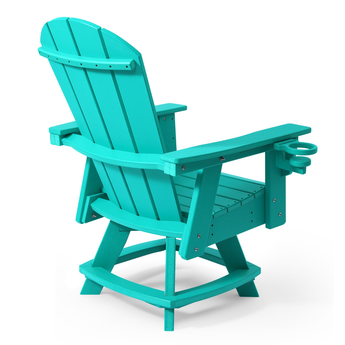Adirondack Swivel Dining Chair with Cup Holder With Cup Holder