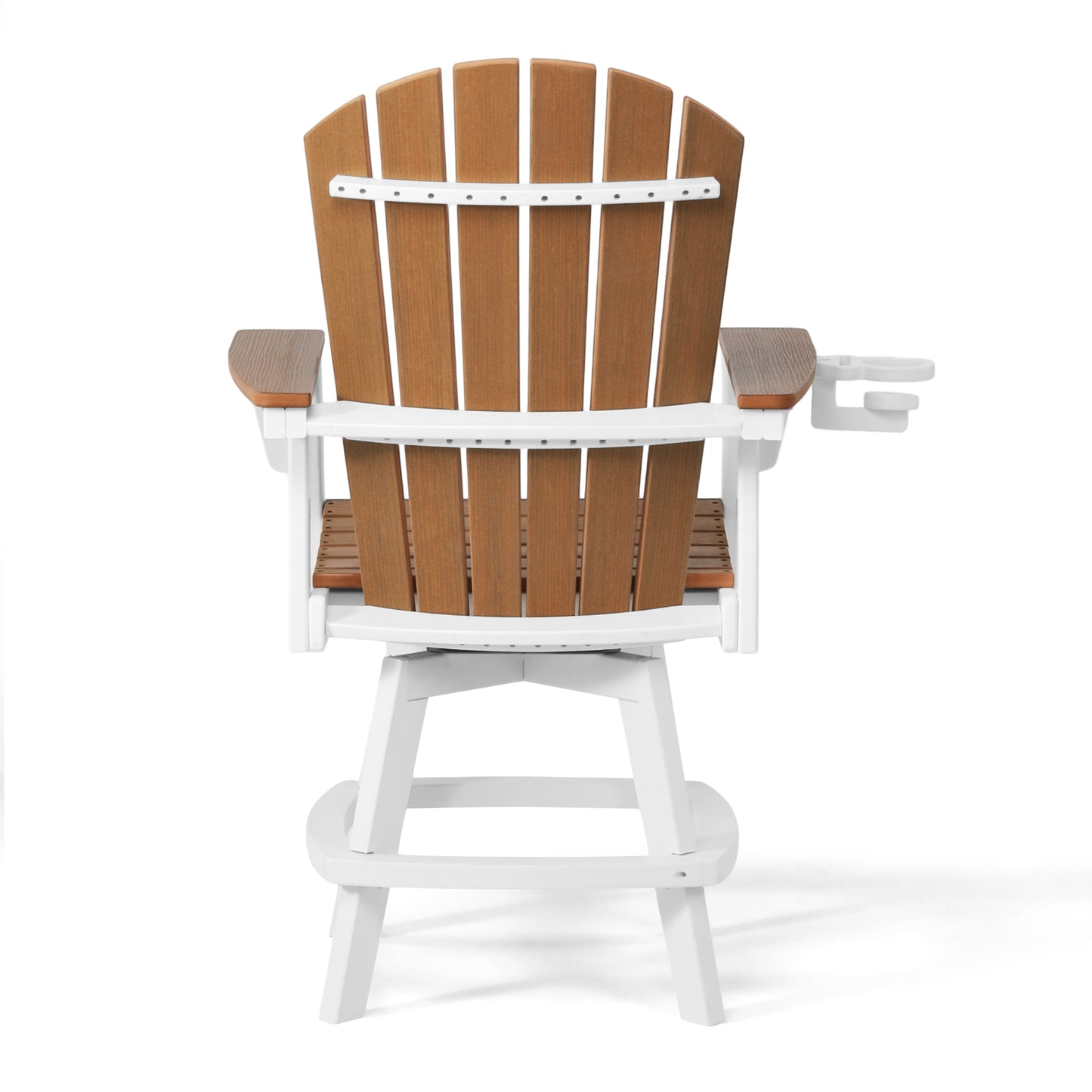 Heritage Ridge Adirondack Swivel Counter Chair With Cup Holder