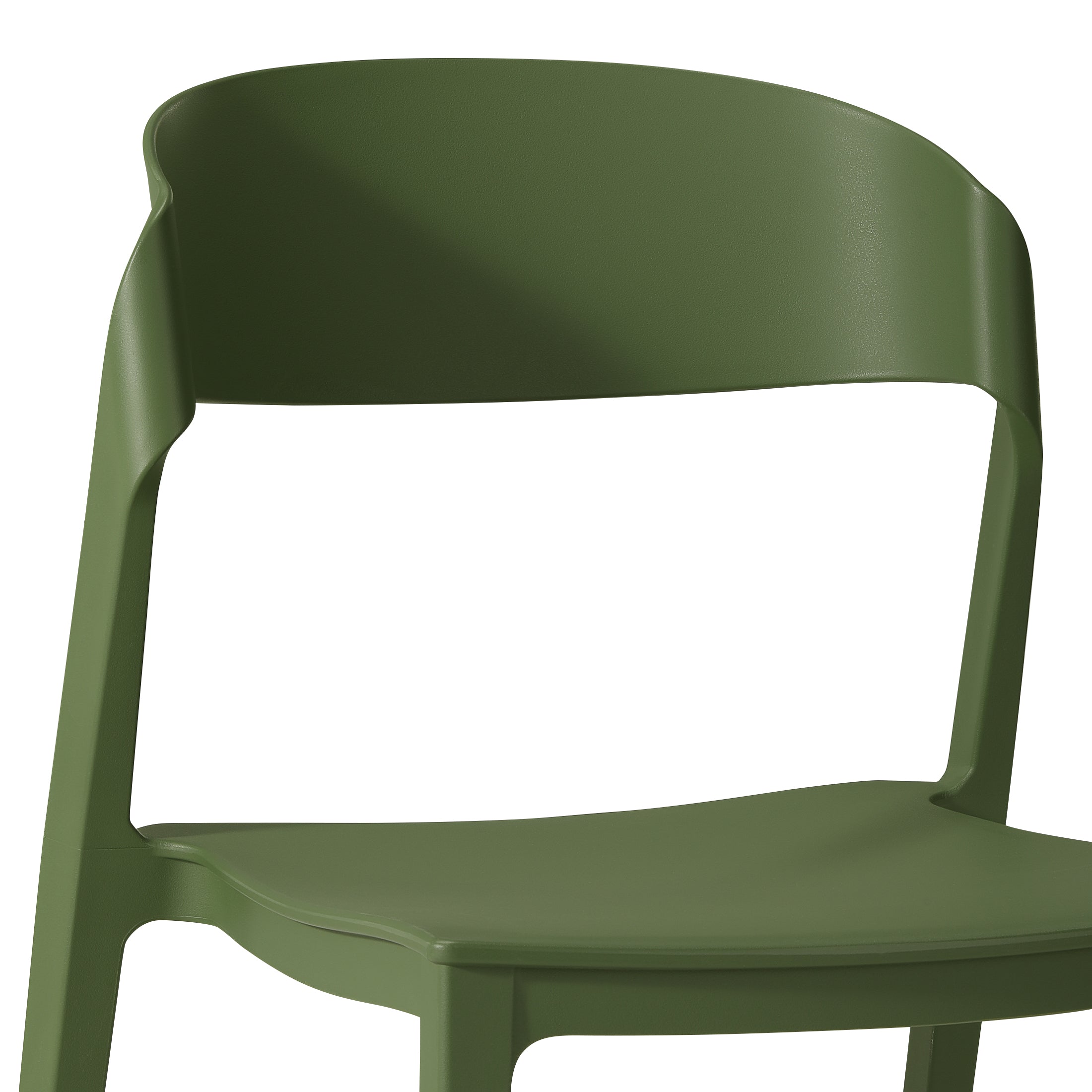 Patio Stacking Dining Side Chair (Set of 2)