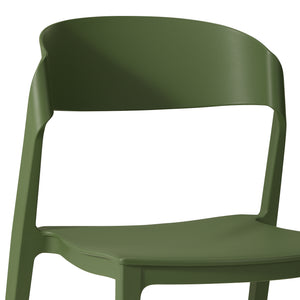 Patio Stacking Dining Side Chair (Set of 2)