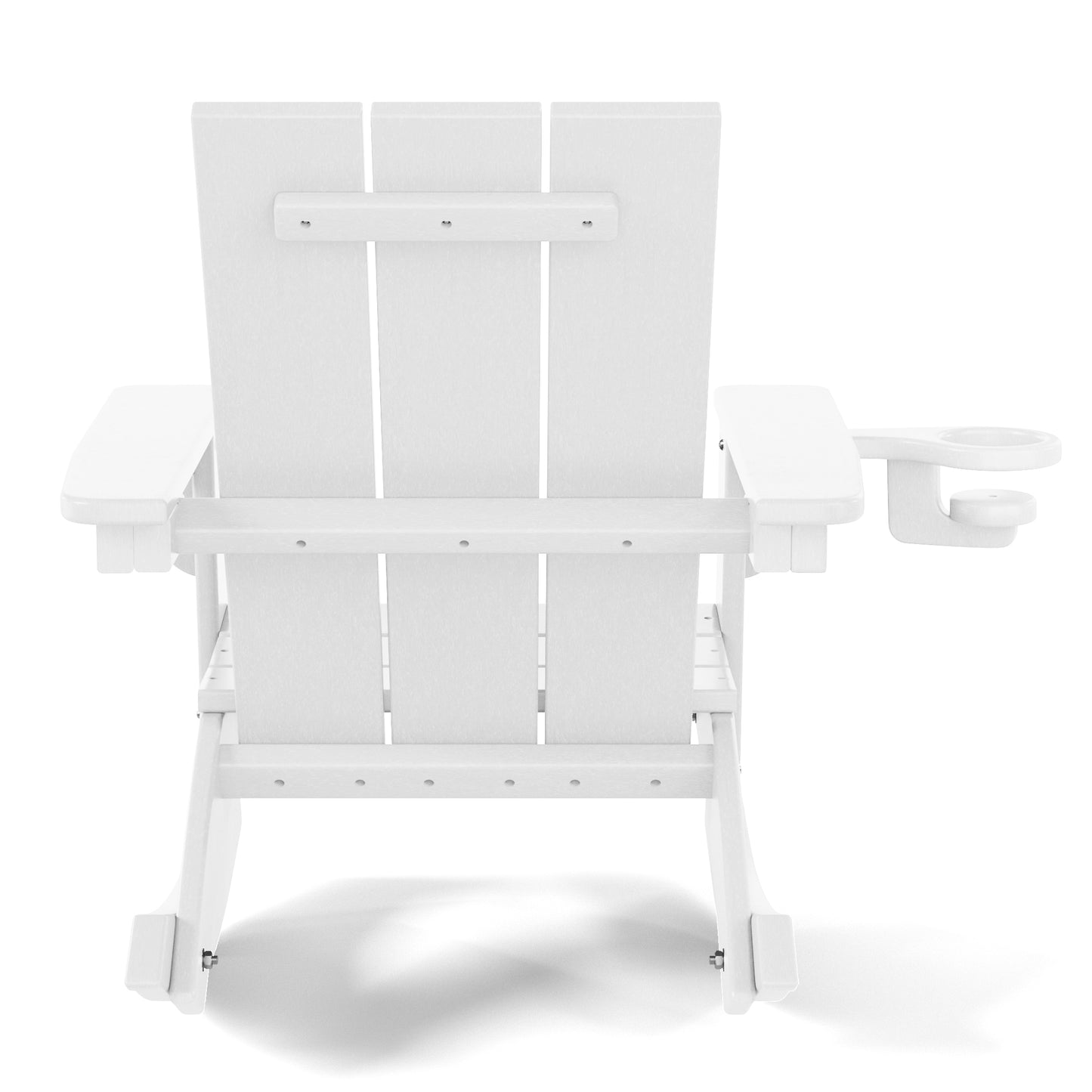 Tiny Terraces Kids Modern Adirondack Rocking Chair with Cup Holder (Set of 2)